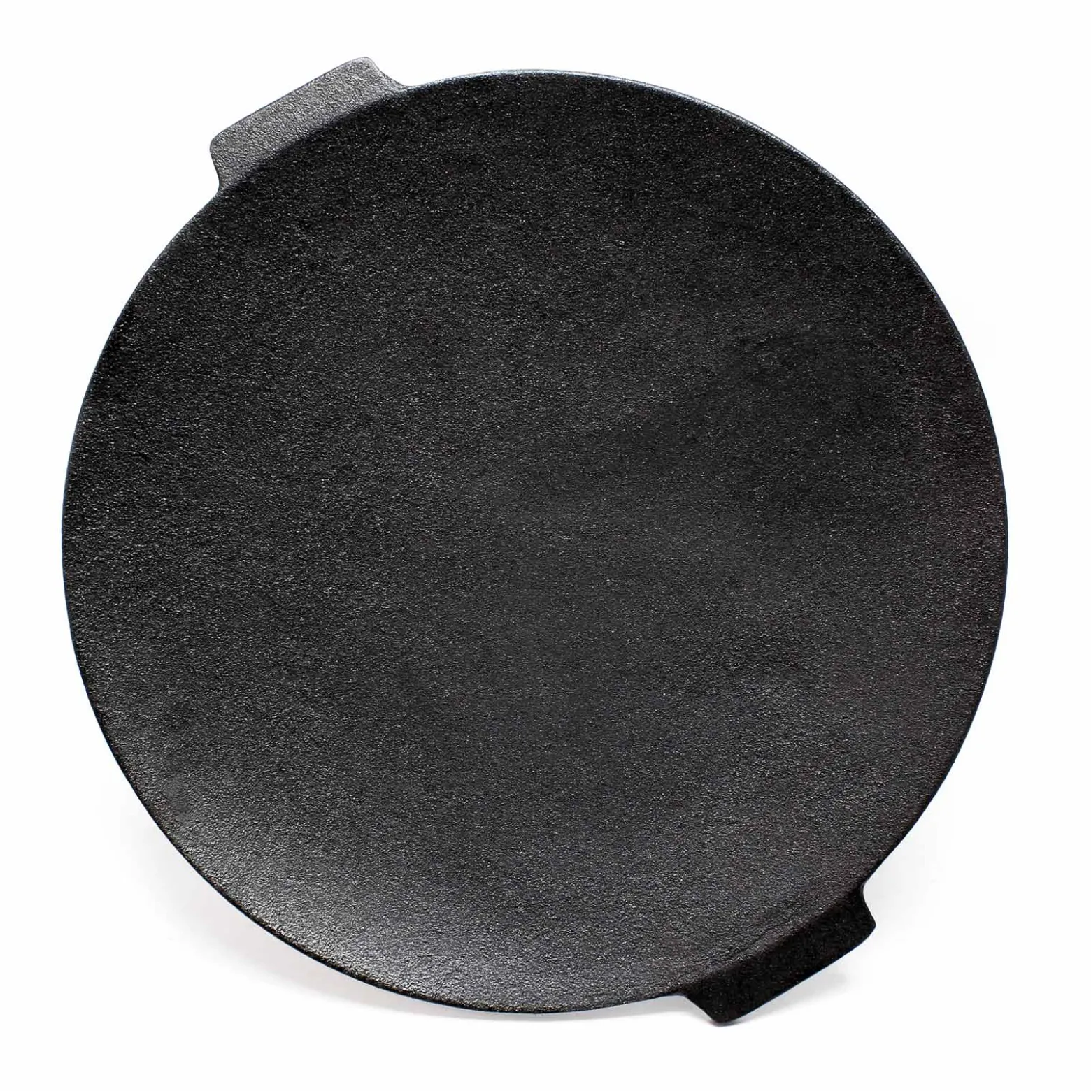 Wiltec Dutch Oven Grillplatte rund Ø44cm Höhe 23cm, Grillaufsatz mit 3 Beinen, Gusseisen mit Antihafteffekt