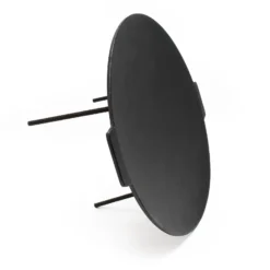 Wiltec Dutch Oven Grillplatte rund Ø44cm Höhe 35cm, Grillaufsatz mit 3 Beinen, Gusseisen mit Antihafteffekt