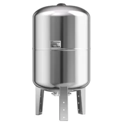 Wiltec Edelstahl Ausdehnungsgefäß 50 Liter, vertikaler Membrankessel für Hauswasserwerke und Druckerhöhungsanlagen mit EPDM Membran