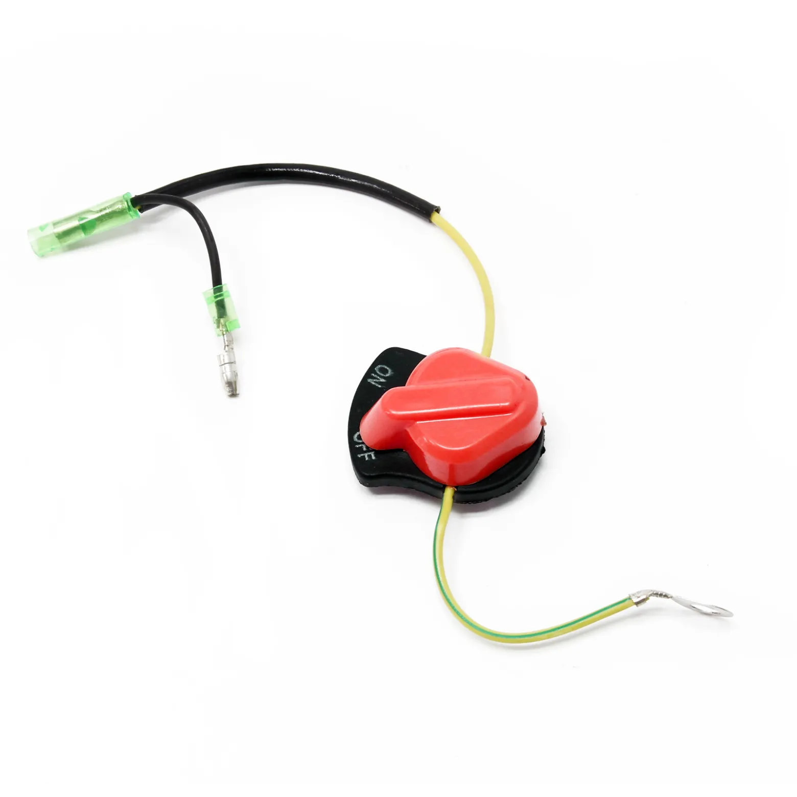 Wiltec Ein Aus Schalter für Strong 6,5-18 PS Motor – Benzinmotor Ersatzteil Einschalter Ausschalter – Einzylinder für Kleinmaschinen & Karts, 4-Takt Motor & OHV Ventilsteuerung