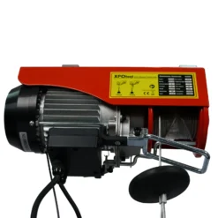 Wiltec Elektrische Seilwinde 540W bis 125/250kg, Motorwinde mit Seilzug 12/6m und Einhandbedienung, Elektroseilwinde