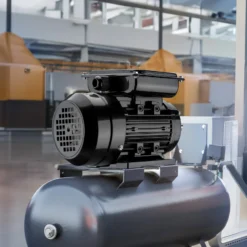 Wiltec Elektromotor 1-phasig, Elektro Motor 4-polig 0,37 kW, Einphasen Wechselstrommotor 1400 U/min, Induktionsmotor Aluminium, kompakter Motor