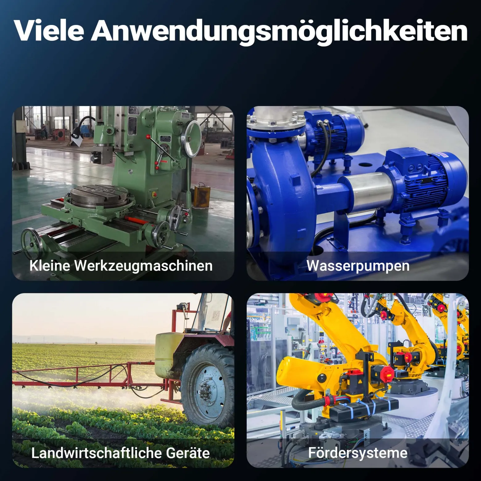 Wiltec Elektromotor 1-phasig, Elektro Motor 4-polig 0,55 kW, Einphasen Wechselstrommotor 1400 U/min, Induktionsmotor Aluminium, kompakter Motor