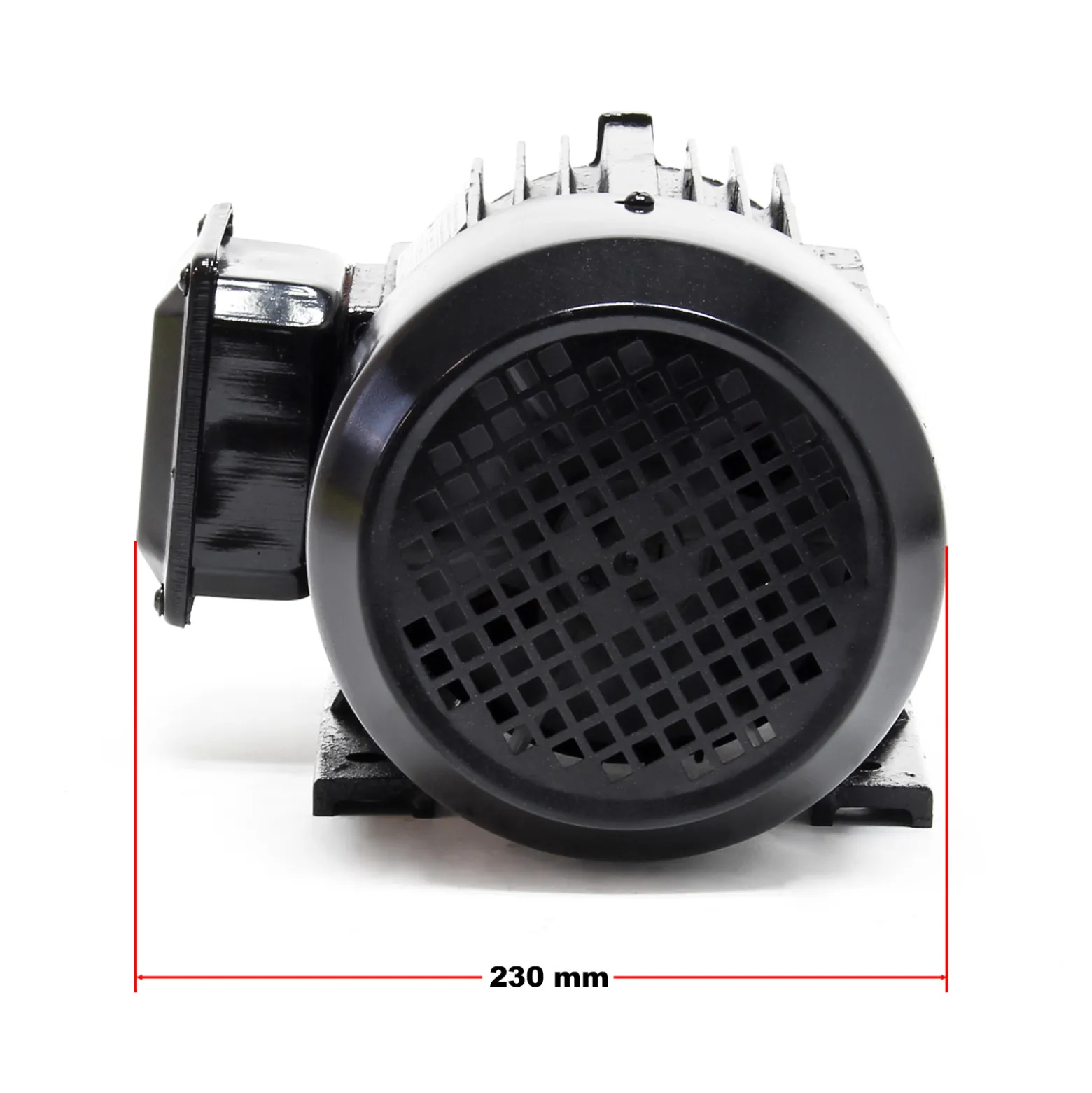 Wiltec Elektromotor 400 V 1,5 kW (2 PS) 3-phasig 2-polig E-Motor in Bauform B3 2830 U/min mit Aluminiumwicklung, Drehstrommotor