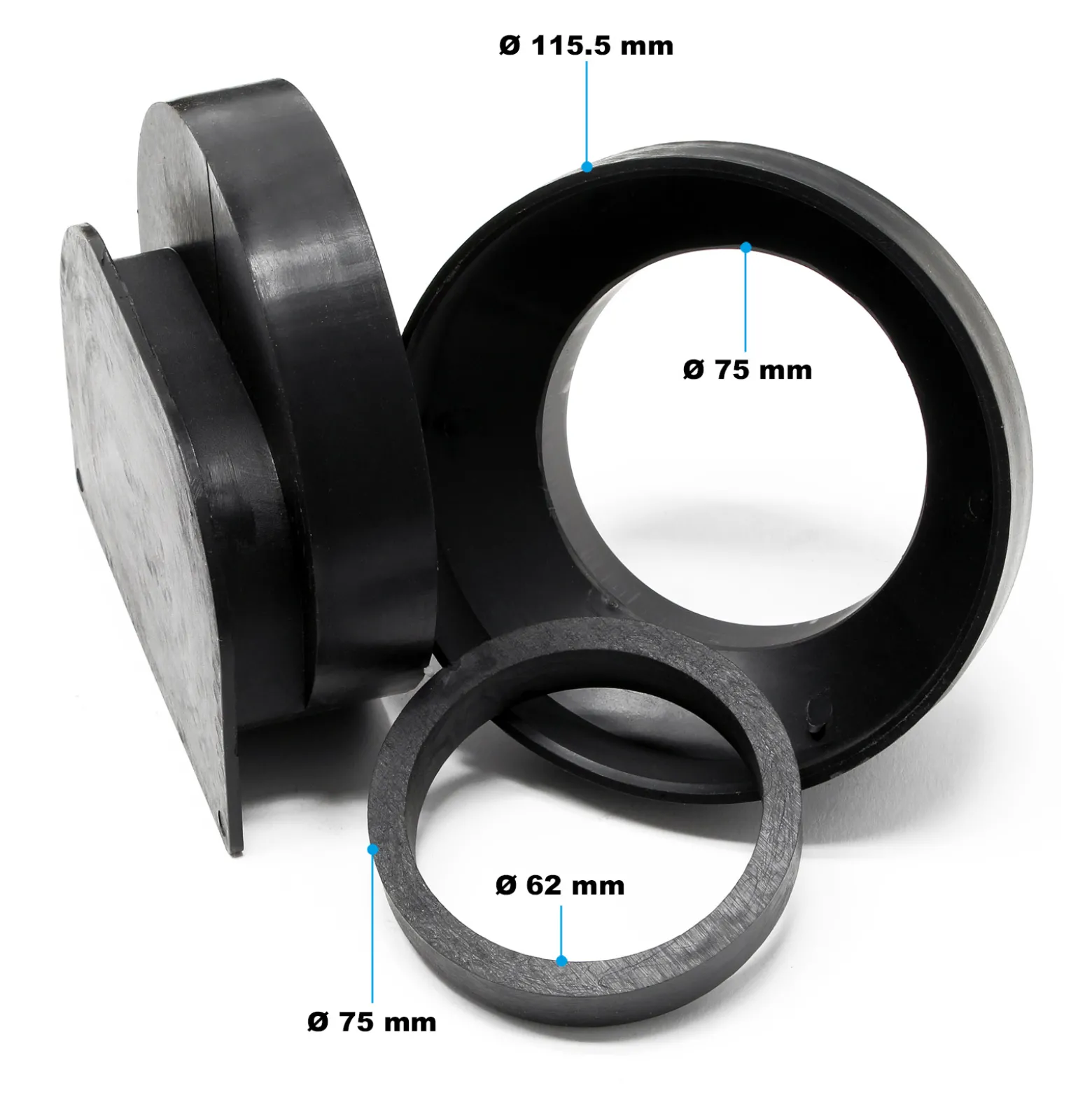 Wiltec Entwässerungsrinne 2x 1 m mit Abdeckrost aus Gusseisen – 25 t Traglast – Ablaufrinne für Abwasser und Regenwasser – Abwasserrinne