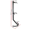 Wiltec 2er Fahrradständer 200x75x54 cm 90 kg platzsparendes Hängesystem, Fahrradhalter mit verstellbaren Haltearmen