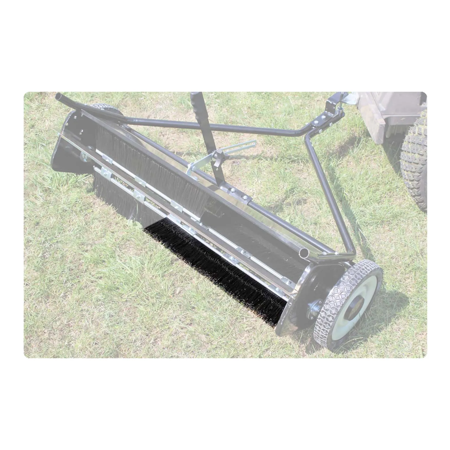 Wiltec Ersatzbürste 50 cm für Rasenkehrmaschine für Aufsitzmäher, Bürstenkopf für Laubsammler 96 cm, Ersatzteil für Laubkehrmaschine