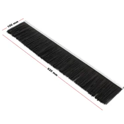 Wiltec Ersatzbürste 62 cm für Rasenkehrmaschine für Aufsitzmäher, Bürstenkopf für Laubsammler 120 cm, Ersatzteil für Laubkehrmaschine