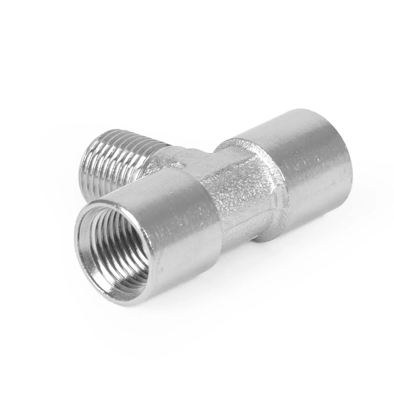 Wiltec Ersatzteil für Airbrush Kompressor AS196AW – T-Stück Verbinder – 2x IG 1/8" – 1x AG 1/8" – für Airbrushkompressor, Zubehör