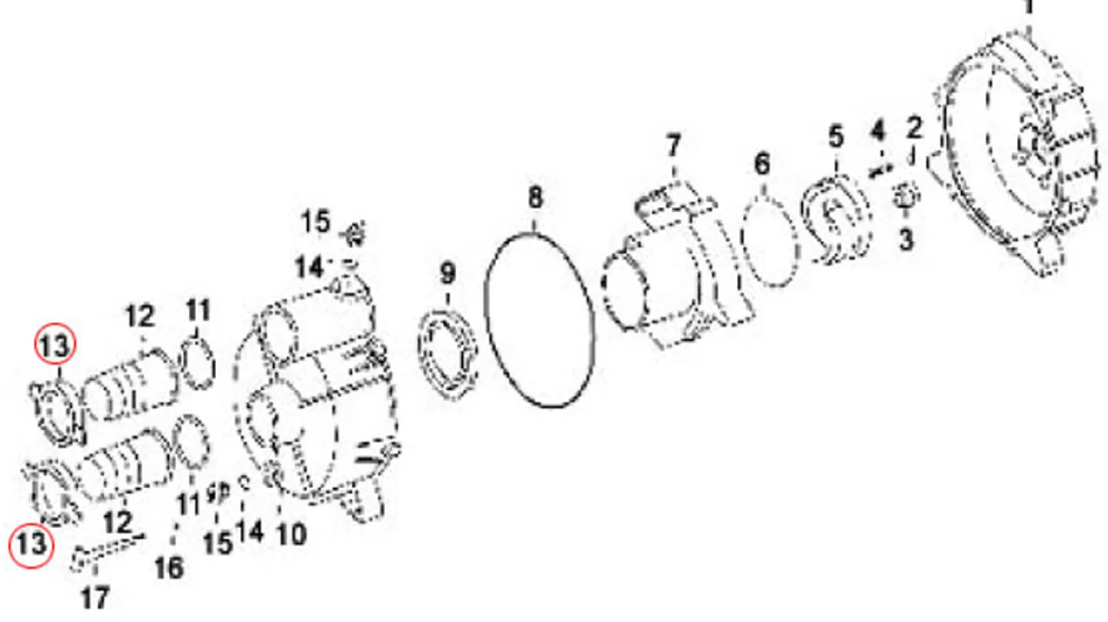 Wiltec Ersatzteil für Benzin Wasserpumpe Überwurfmutter aus Metall DN80 88,9 mm (3 Zoll)