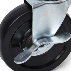 Wiltec Ersatzteil für Plattenheber bis max. 68 kg - Lenkrolle - Ersatz Rolle für Paneelheber Höhe 140-350 cm, max. Breite 2,90 m, Trockenbau Montagehilfe 1-Mann-Bedienung