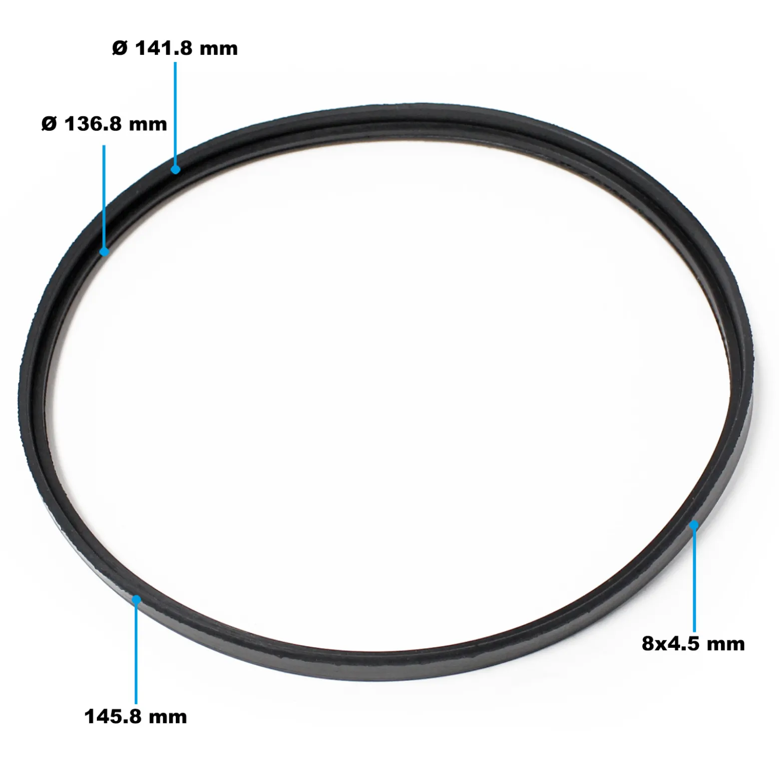 Wiltec Ersatzteil für Schwimmbadpumpe O-Ring 3, leistungsstarke Poolfilteranlage, Filterpumpe mit hoher Förderleistung, robuste Pool Pumpe