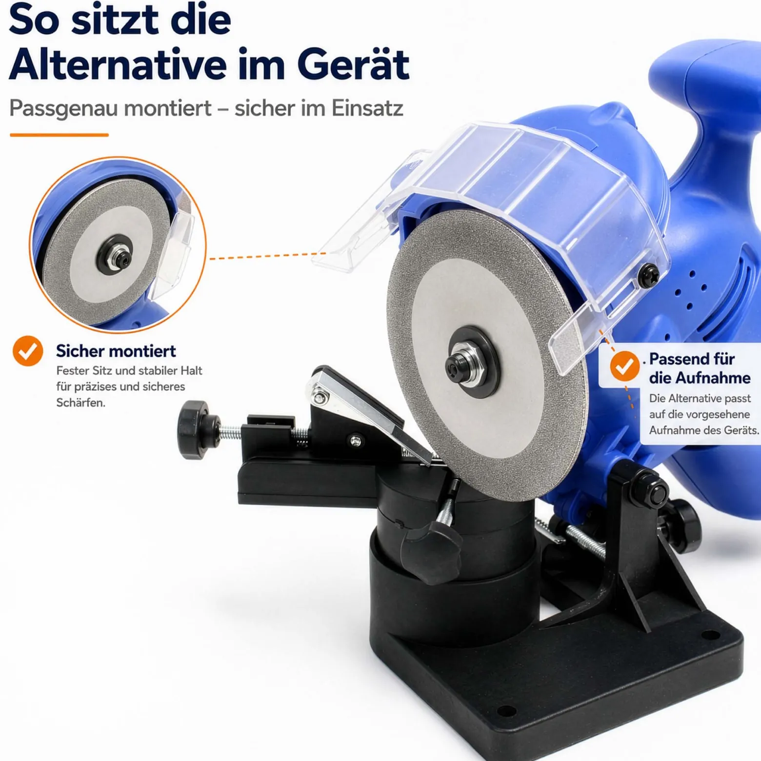 Wiltec Ersatzteil für Sägeblatt Schärfgerät - Diamant-Schleifscheibe - Ersatz Schleifscheibe Ø 100 mm / 20 mm, flach für kleinere Sägezähne, für Schleifmaschine für Kreissägeblätter