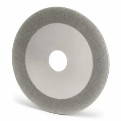 Wiltec Ersatzteil für Sägeblatt Schärfgerät - Diamant-Schleifscheibe - Ersatz Schleifscheibe Ø 100 mm / 20 mm, flach für kleinere Sägezähne, für Schleifmaschine für Kreissägeblätter