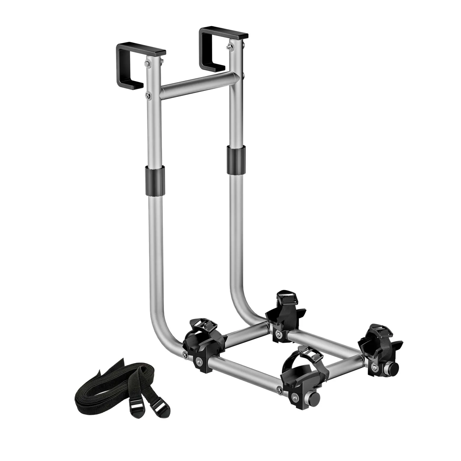 Wiltec Fahrradhalter für Wohnmobilleiter 2 Fahrräder, Fahrradträger Wohnmobil bis 30 kg, Fahrradträger Wohnwagen Aluminium, Robuste Fahrradhalterung