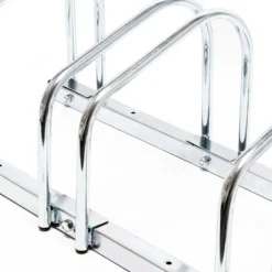 Wiltec Fahrradständer für 4 Fahrräder 95x33x27cm aus verzinktem Stahl und für Wandmontage geeignet Reihenparker Fahrradbügel