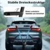 Wiltec Fahrradträger Anhängerkupplung für 3 Fahrräder, Fahrradträger für Auto Stahl, Fahrradhalterung bis 45 kg, Fahrrad Träger mit sicherer Fixierung