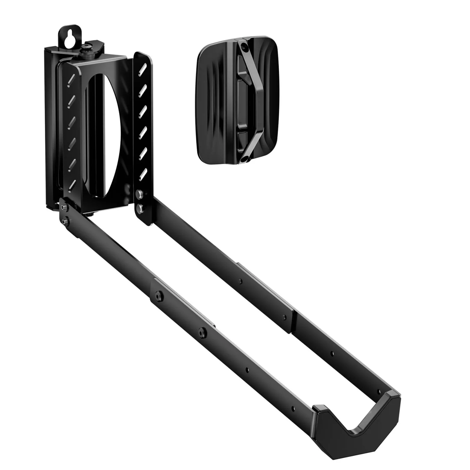 Wiltec Fahrrad Wandhalterung 11,8 x 30,7-34 x 43,8-62,5 cm bis 35 kg, Fahrradhalterung universell, faltbare Fahrradaufhängung mit Schwenkarm