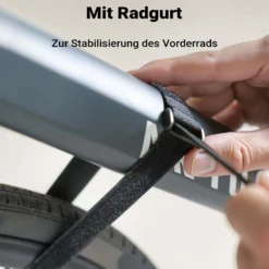 Wiltec Fahrrad Wandhalterung schwarz 25,6 x 30 x 11,4 cm bis 25 kg, Fahrradhalterung universell, Fahrradaufhängung Ø 55 mm Oberrohr & 500 mm Lenkerbreite