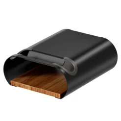 Wiltec Fahrrad Wandhalterung schwarz 25,6 x 30 x 11,4 cm bis 25 kg, Fahrradhalterung universell, Fahrradaufhängung Ø 55 mm Oberrohr & 500 mm Lenkerbreite