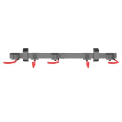 Wiltec Fahrrad Wandhalterung für 3 Fahrräder 82,4 x 18 x 13,6 cm bis 95 kg, Universal Fahrradhalterung leichte Installation, Fahrradaufhängung Stahl