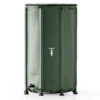 Wiltec Faltbare Regentonne 500 l mit Deckel, Regenfass aus 620 g/m² PVC, Regenwassertank mit Wasserhahn, Wasserspeicher Garten mit Schlauchanschluss