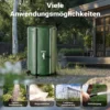 Wiltec Faltbare Regentonne 250 l mit Deckel, Regenfass aus 620 g/m² PVC, Regenwassertank mit Wasserhahn, Wasserspeicher Garten mit Schlauchanschluss