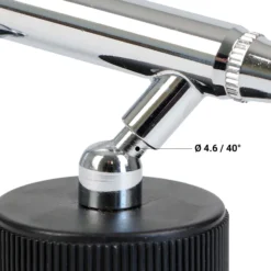 Wiltec Farbbecher für Airbrushpistole, 36 x 36 x 64 mm, Farbbehälter Glas mit Deckel 22 cm³, Saugsystem, Variante 3, Airbrush Ersatzteil