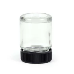 Wiltec Farbbecher für Airbrushpistole, 35 x 35 x 50 mm, Farbbehälter Glas mit Deckel 22 cm³, Variante 1, Airbrush Ersatzteil