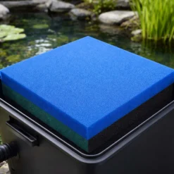 Wiltec Filtermatte Schaumstoff 50 x 50 x 3 cm mittlere Porung 20 ppi für Teichfilter Aquarienfilter Aquarium Filter Außenfilter Wasser