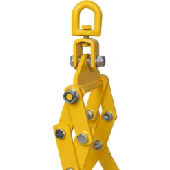 Wiltec Forstzange für Baumstämme bis 600 mm, 800 kg Zugkraft, Holzzange Hebezange Packzange mit 4 Klemmdornen