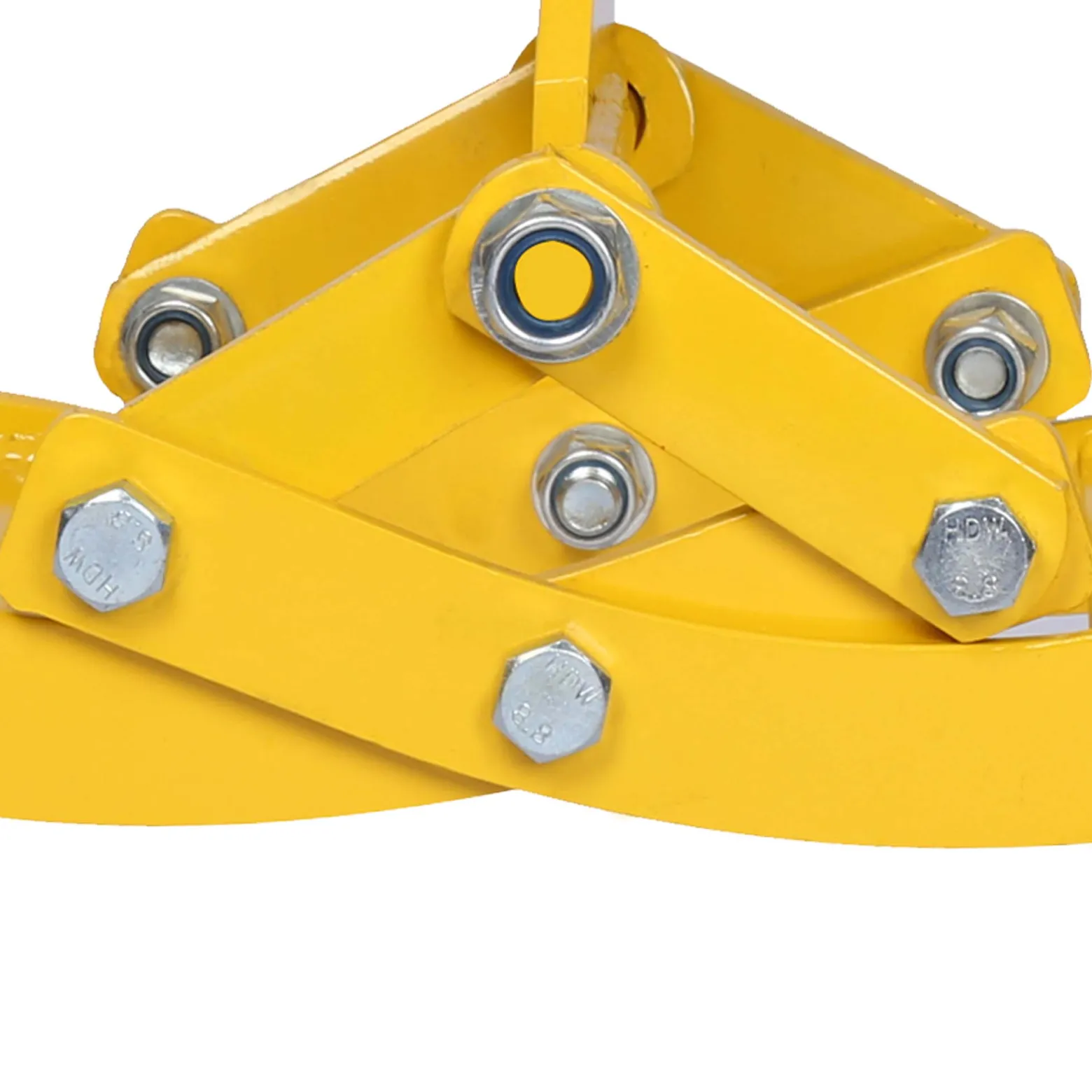Wiltec Forstzange für Baumstämme bis 600 mm, 800 kg Zugkraft, Holzzange Hebezange Packzange mit 4 Klemmdornen