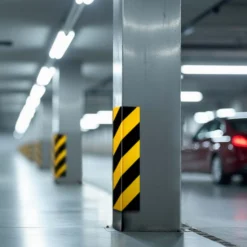 Wiltec Garagen Wandschutz 2 Stück je 400 x 75 x 20 mm, 2er-Set selbstklebender Türkantenschutz für Ihr Auto aus robustem EVA-Material, Einparkhilfe Garage