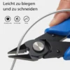 Wiltec Gartendraht Ø 1,5 mm, Wickeldraht 50 m, Bindedraht Stahl verzinkt, Pflanzendraht mit Abrollspinne, flexibler Basteldraht vielseitig