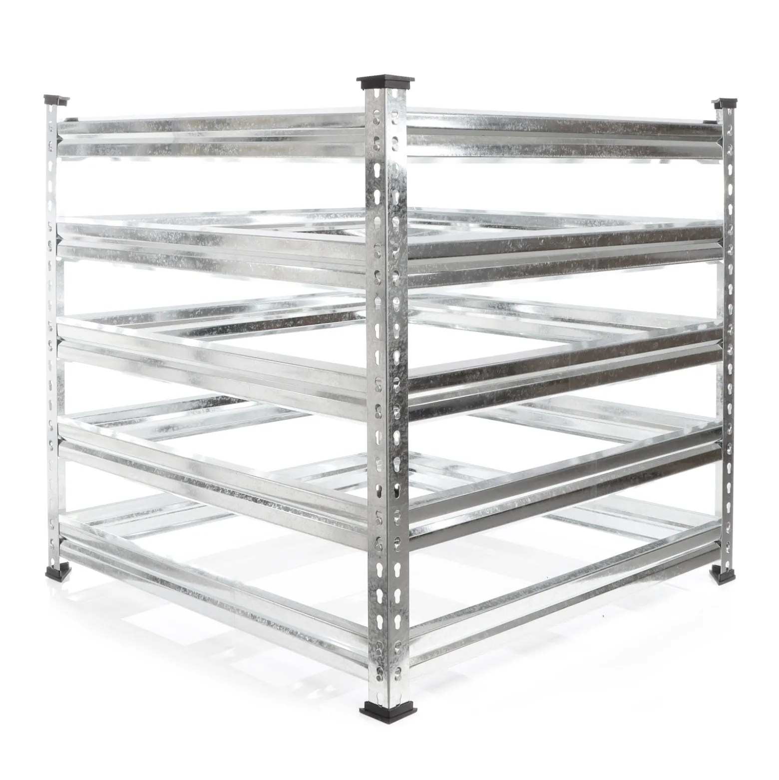 Wiltec Gartenkomposter 90 x 90 x 90 cm, Komposter aus Metall, Kompostbehälter für 720 Liter Kompost, verzinkter Biokomposter für Bioabfall