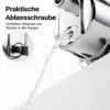 Wiltec Gartenpumpe 3800l/h, 1200W, Tragegriff & Wasserablassschraube, max. Förderhöhe 48m, rostfreier Stahl Hauswasserwerk Wasserpumpe Bewässerungspumpe Regenwasserpumpe