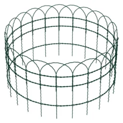Wiltec Gartenzaun 0,65 x 10 m grün, Maschendrahtzaun Stahl PVC-beschichtet, Drahtzaun 9 x 15 cm Maschen, Zaun für Garten, Maschenzaun einfache Montage