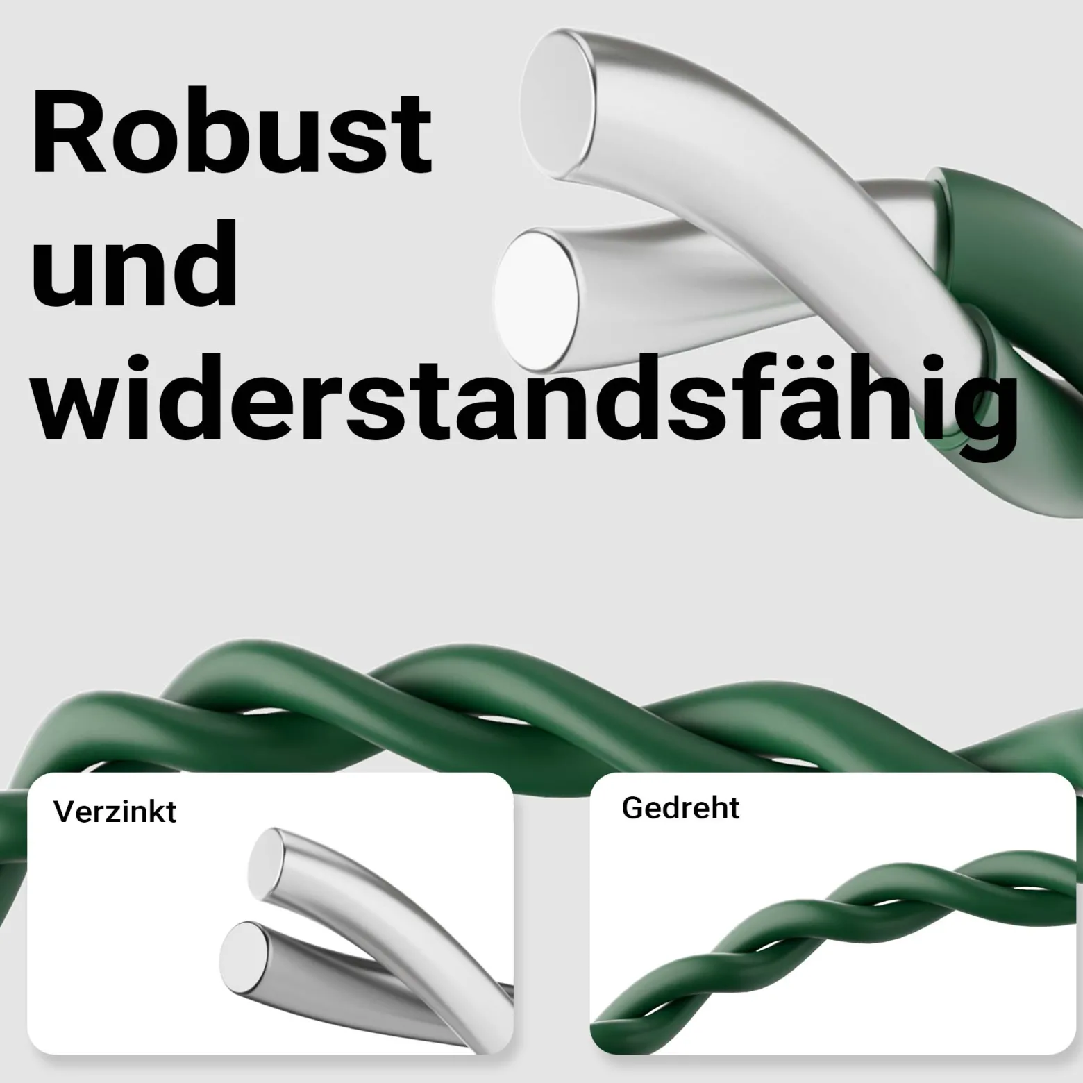 Wiltec Gartenzaun 0,65 x 10 m grün, Maschendrahtzaun Stahl PVC-beschichtet, Drahtzaun 9 x 15 cm Maschen, Zaun für Garten, Maschenzaun einfache Montage