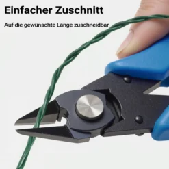 Wiltec Gartenzaun 0,4 x 25 m grün, Maschendrahtzaun Stahl PVC-beschichtet, Drahtzaun 9 x 15 cm Maschen, Zaun für Garten, Maschenzaun einfache Montage