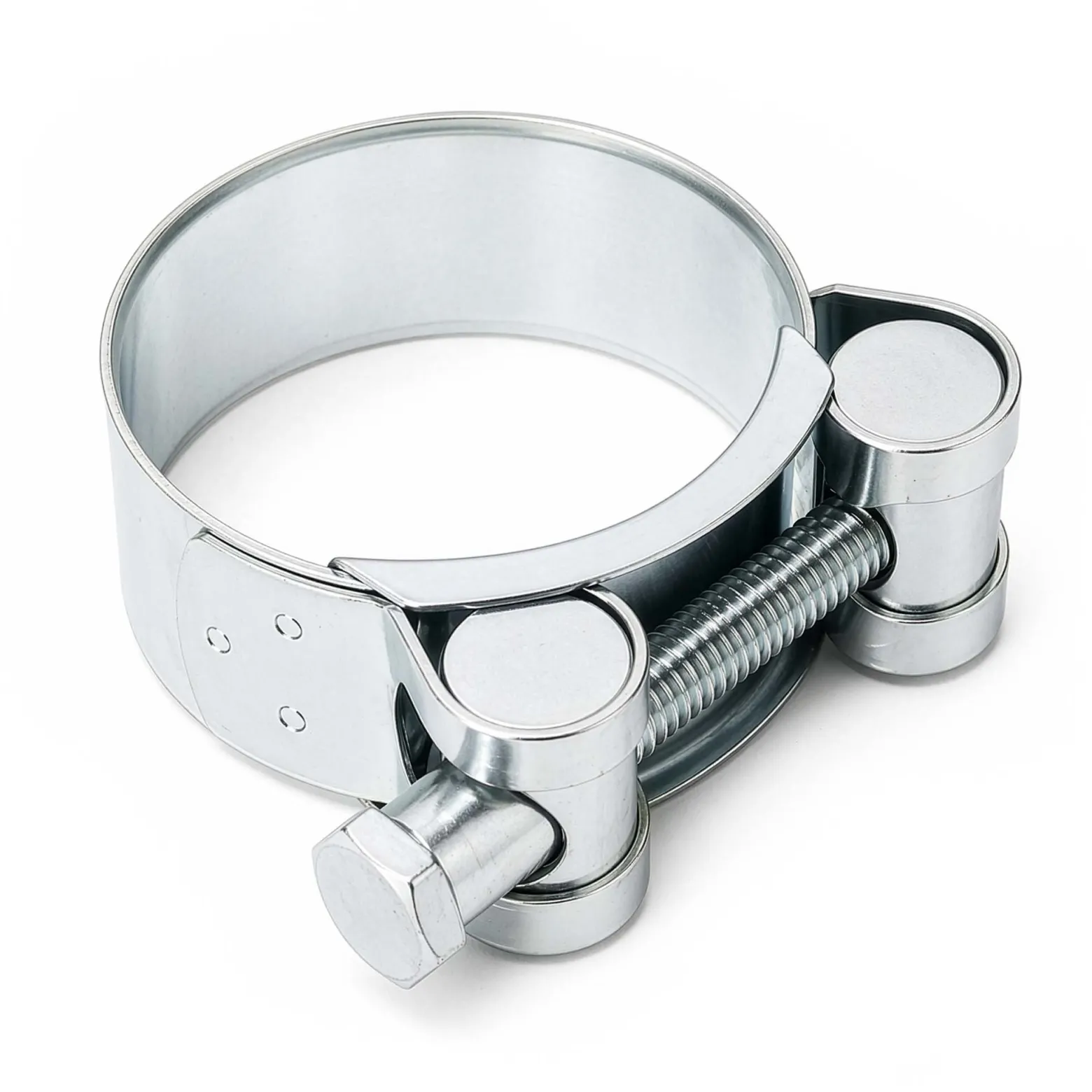 Wiltec Gelenkbolzenschelle W1 Bandbreite 22mm Spannbereich 44-47mm Edelstahl verzinkt Spannbackenschelle Schlauchschelle