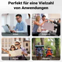 Wiltec Gepäckträgertasche blau, Fahrradtasche Gepäckträger 16 l Stauraum, Gepäcktasche mit Tragegurt, wasserresistente Fahrrad Tasche