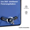 Wiltec Gepäckträgertasche blau, Fahrradtasche Gepäckträger 22 l Stauraum, wasserresistente Fahrrad Tasche, Gepäcktasche leichte Handhabung