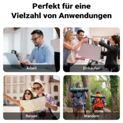 Wiltec Gepäckträgertasche blau, Fahrradtasche Gepäckträger 22 l Stauraum, wasserresistente Fahrrad Tasche, Gepäcktasche leichte Handhabung