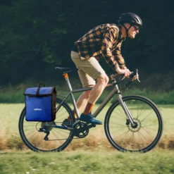 Wiltec Gepäckträgertasche blau, Fahrradtasche Gepäckträger 22 l Stauraum, wasserresistente Fahrrad Tasche, Gepäcktasche leichte Handhabung