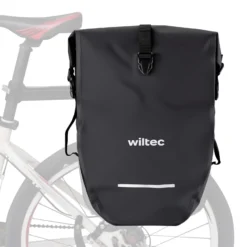 Wiltec Gepäckträgertasche 25 l Stauraum, Fahrradtasche für Gepäckträger Ø 8-16 mm, Gepäcktasche mit Tragegurt, wasserresistente Fahrrad Tasche