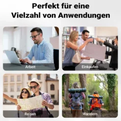 Wiltec Gepäckträgertasche mintgrün, Fahrradtasche Rucksack 25 l Stauraum, Gepäcktasche mit Laptopfach, wasserresistente Fahrrad Tasche