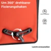 Wiltec Gepäckträgertasche rot, Fahrradtasche Gepäckträger 22 l Stauraum, wasserresistente Fahrrad Tasche, Gepäcktasche leichte Handhabung