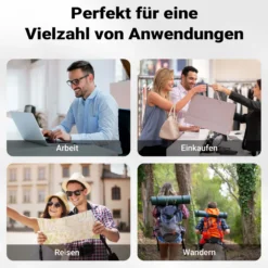 Wiltec Gepäckträgertasche rot, Fahrradtasche Gepäckträger 28 l Stauraum, Gepäcktasche mit Tragegurt, wasserresistente Fahrrad Tasche mit Reflektoren