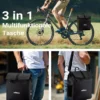 Wiltec Gepäckträgertasche schwarz, Fahrradtasche Gepäckträger 22 l Stauraum, wasserresistente Fahrrad Tasche, Gepäcktasche leichte Handhabung