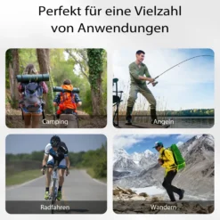 Wiltec Gepäckträgertasche schwarz, Fahrradtasche Gepäckträger 8 l Stauraum, Gepäcktasche mit Tragegurt, Fahrrad Tasche wasserresistent mit Reflektoren